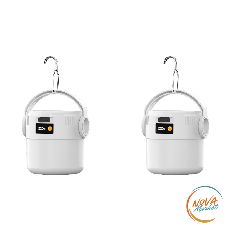 Lanterna solare da campeggio USB, impermeabile e portatile