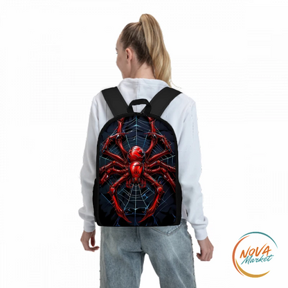 Set 3 Zaini per Bambini con Grafica Ragno Rosso