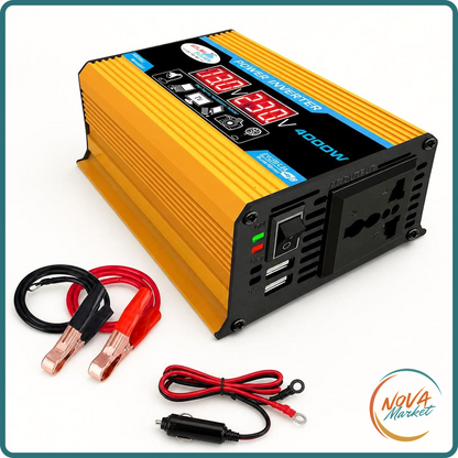 Inverter 12V-110/220V 4000W con display LCD