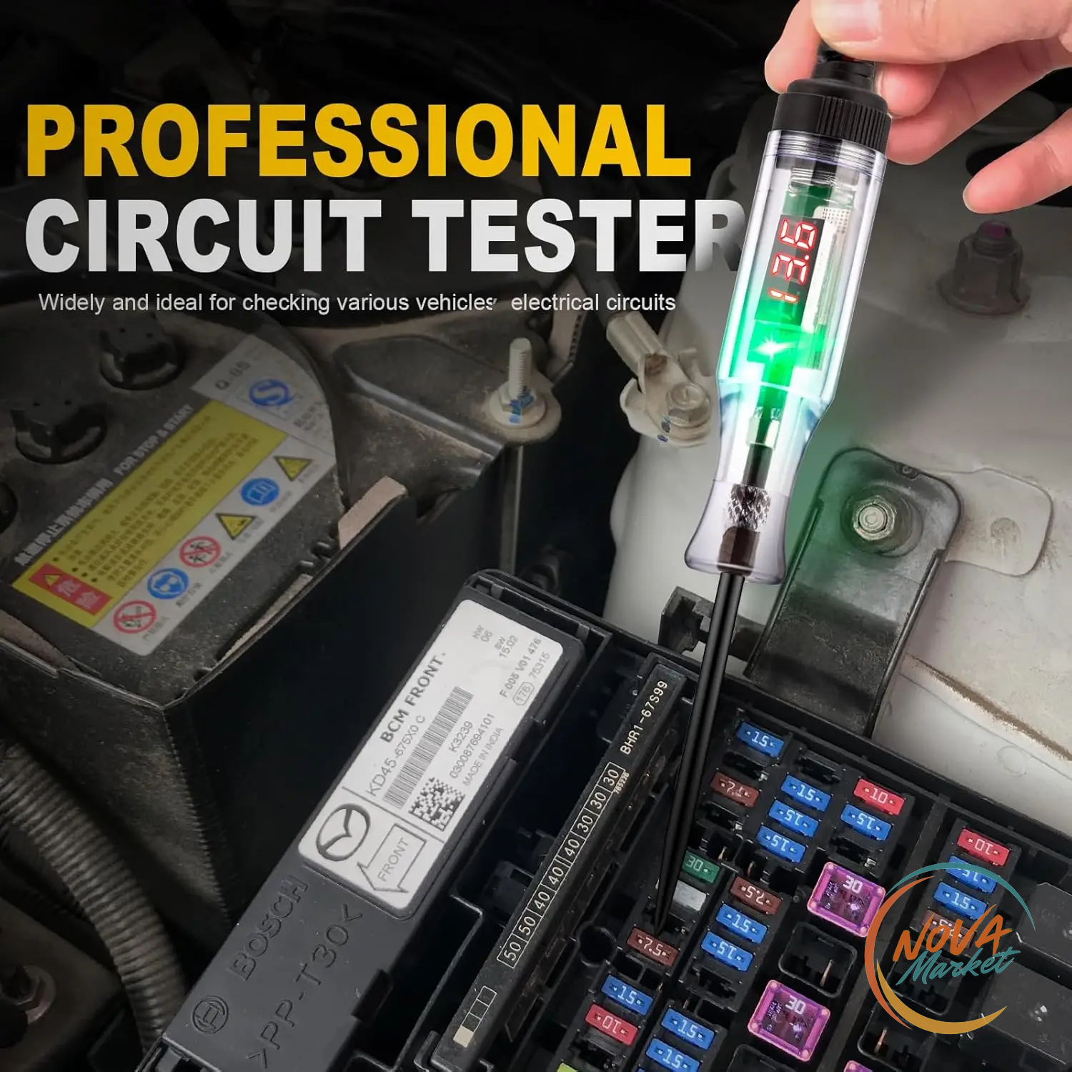 Tester Digitale di Tensione 5-90 V con Display LED