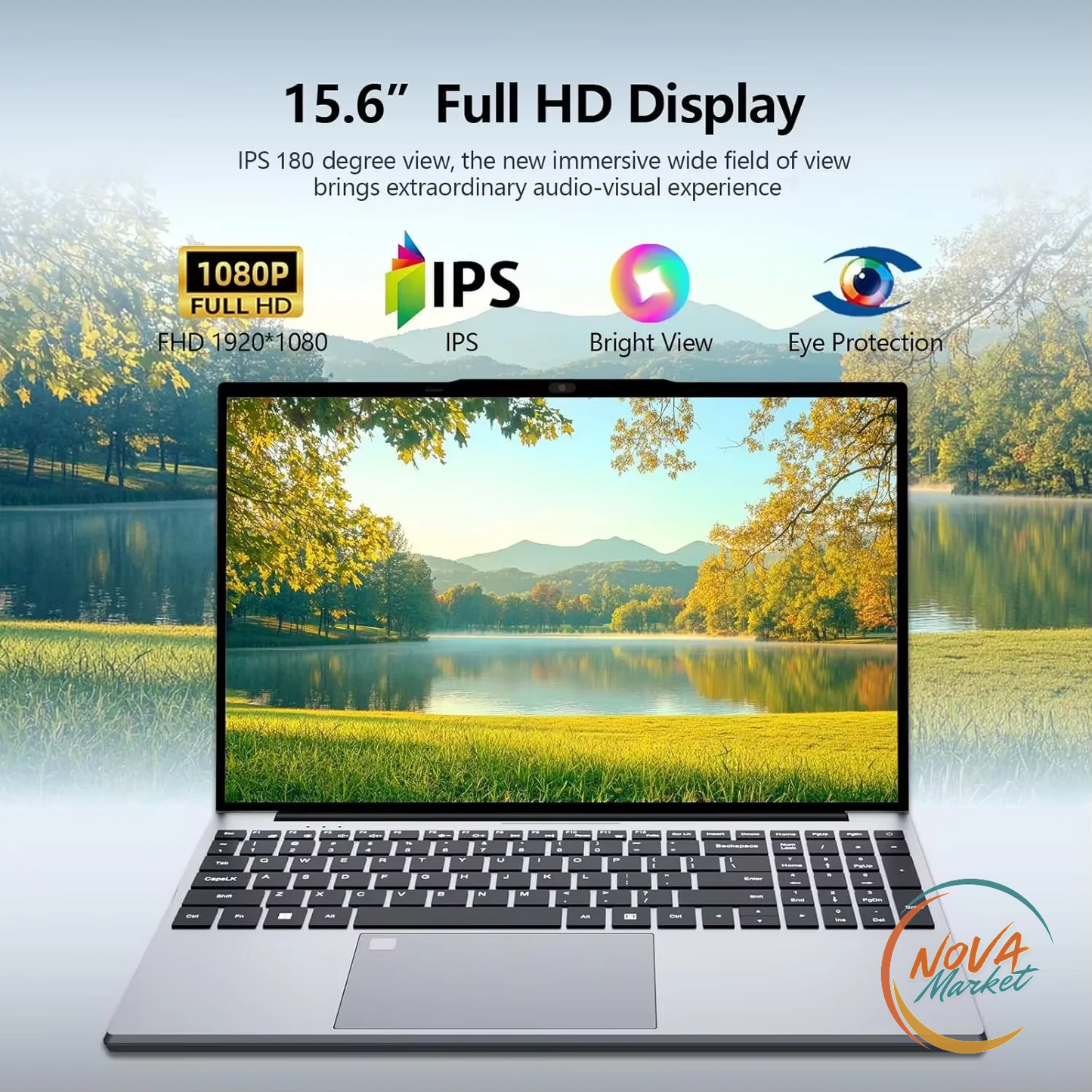 Notebook Intel Core i9 15,6" FHD con SSD e impronta digitale