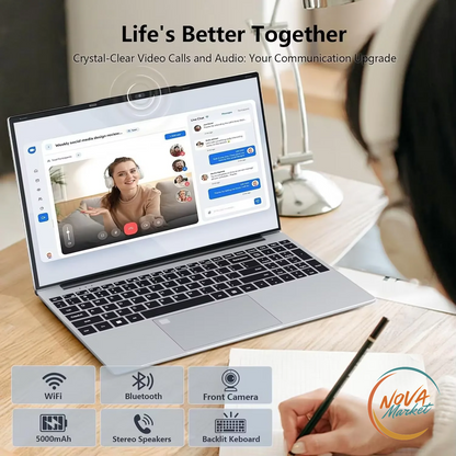 Notebook Intel Core i9 15,6" FHD con SSD e impronta digitale