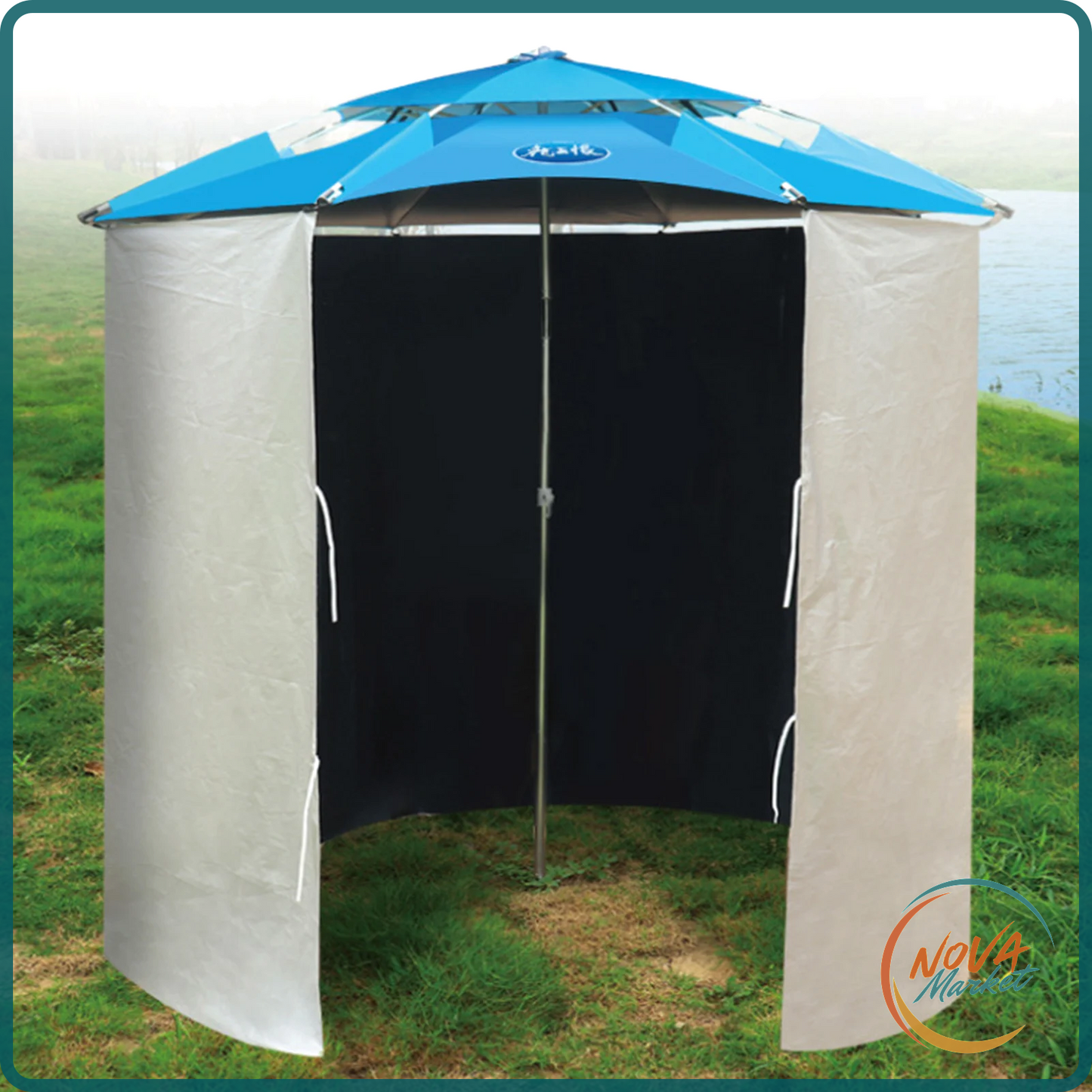 Tenda parasole da pesca 4,6 x 1,65 m antipioggia