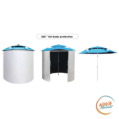 Tenda parasole da pesca 4,6 x 1,65 m antipioggia