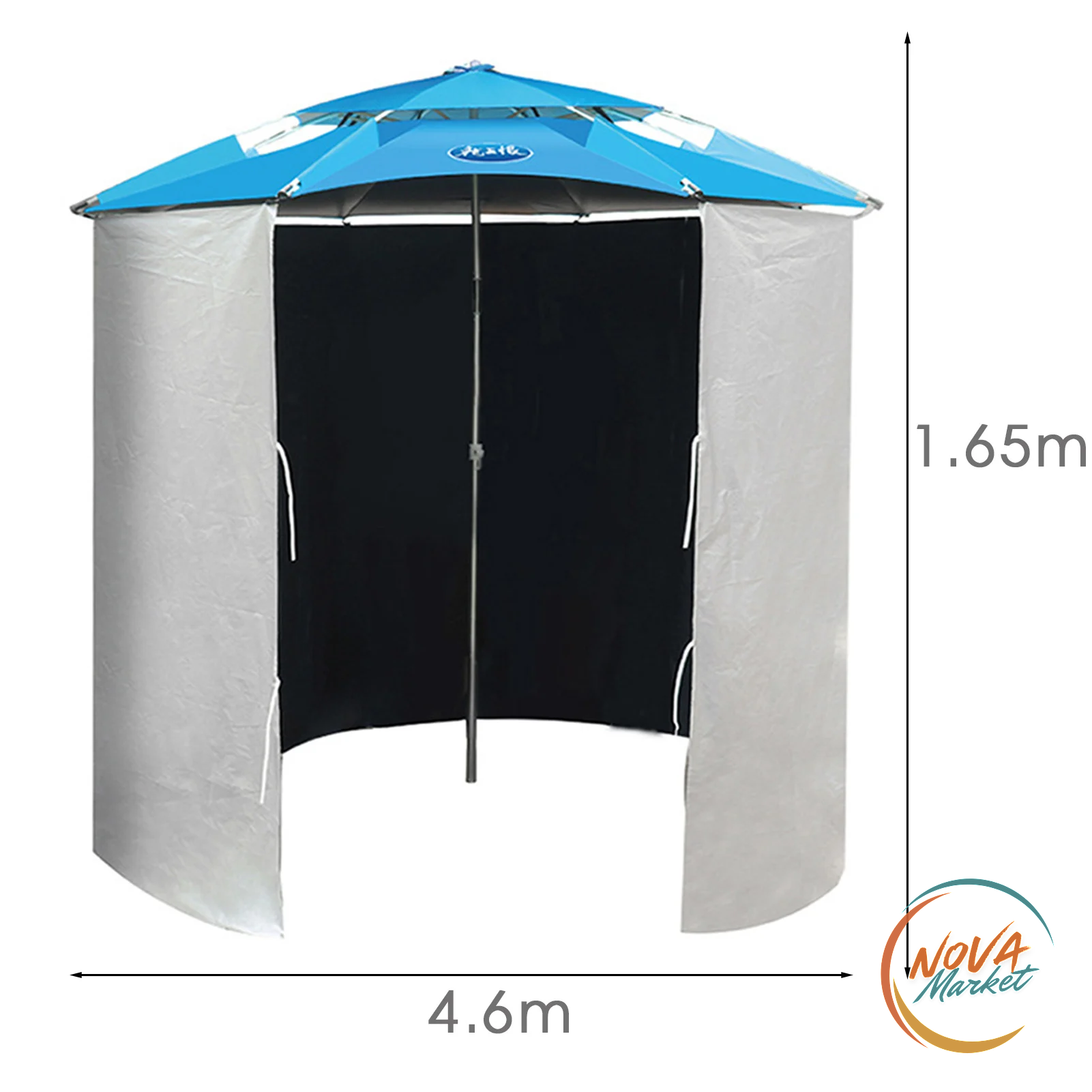 Tenda parasole da pesca 4,6 x 1,65 m antipioggia