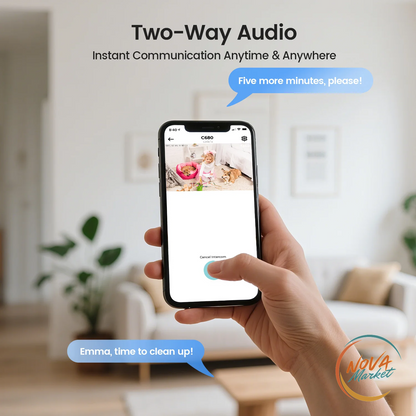 Telecamera di Sicurezza WiFi 2K per Interni con Visione a Colori