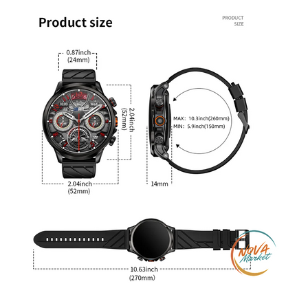 Smartwatch con SIM 4G/5G e GPS, Monitoraggio Salute