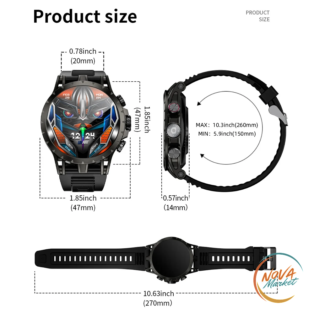 Smartwatch con SIM 4G/5G e GPS, Monitoraggio Salute
