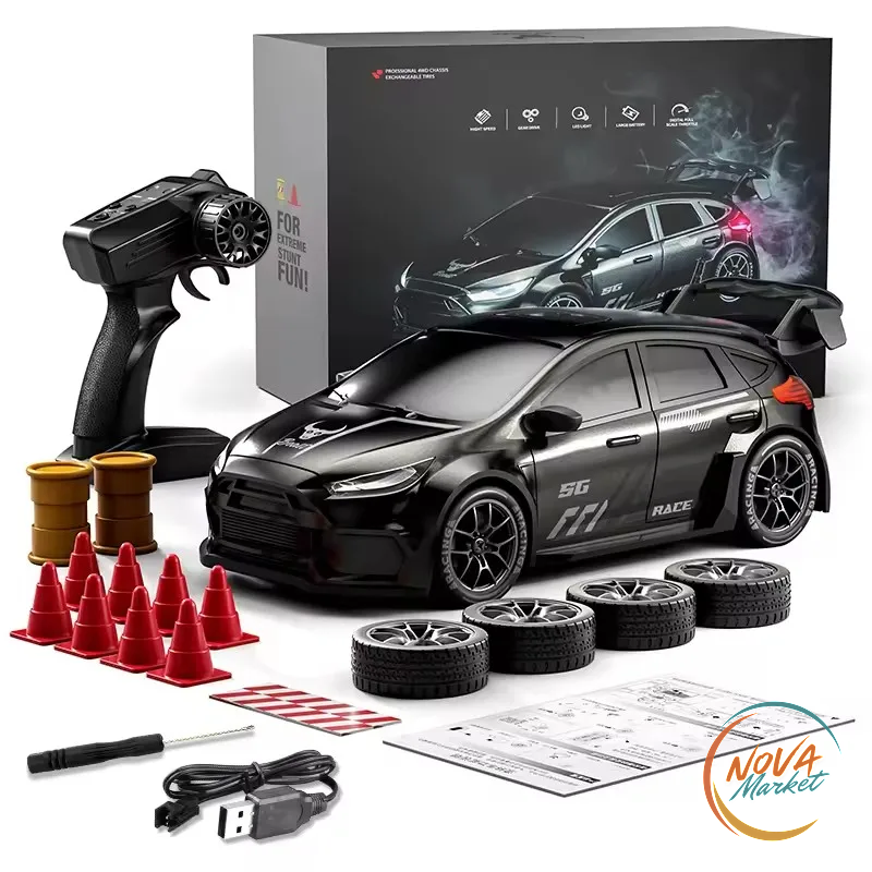 Auto RC 1:24 4WD con Luci LED per Rally e Acrobazie