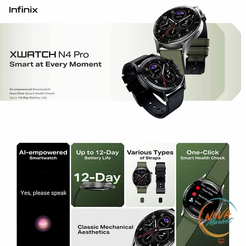 Smartwatch Infinix XW5GT Watch 5 Pro con monitoraggio cardio