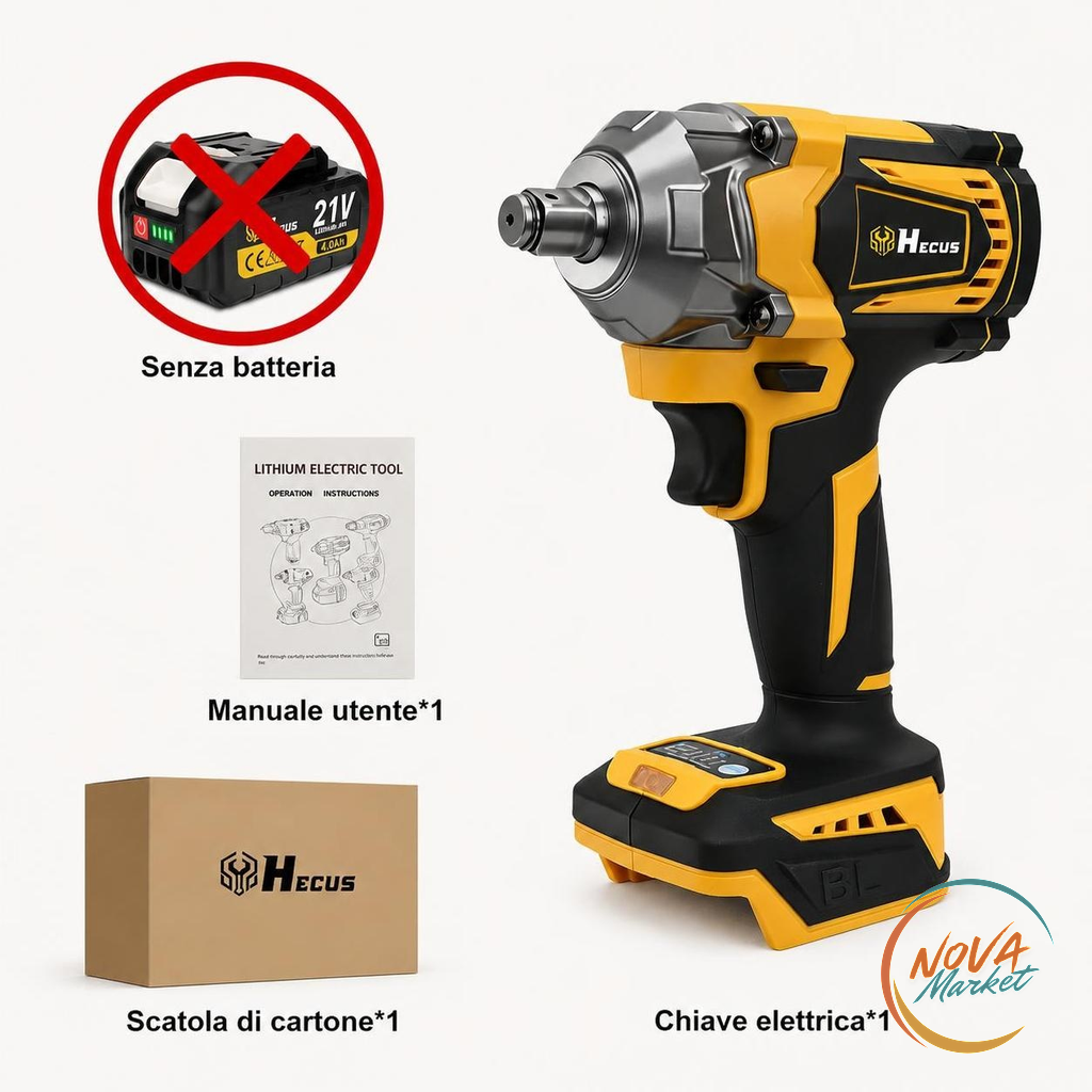 Avvitatore a impulsi brushless 1200 N·m da 1/2 pollice
