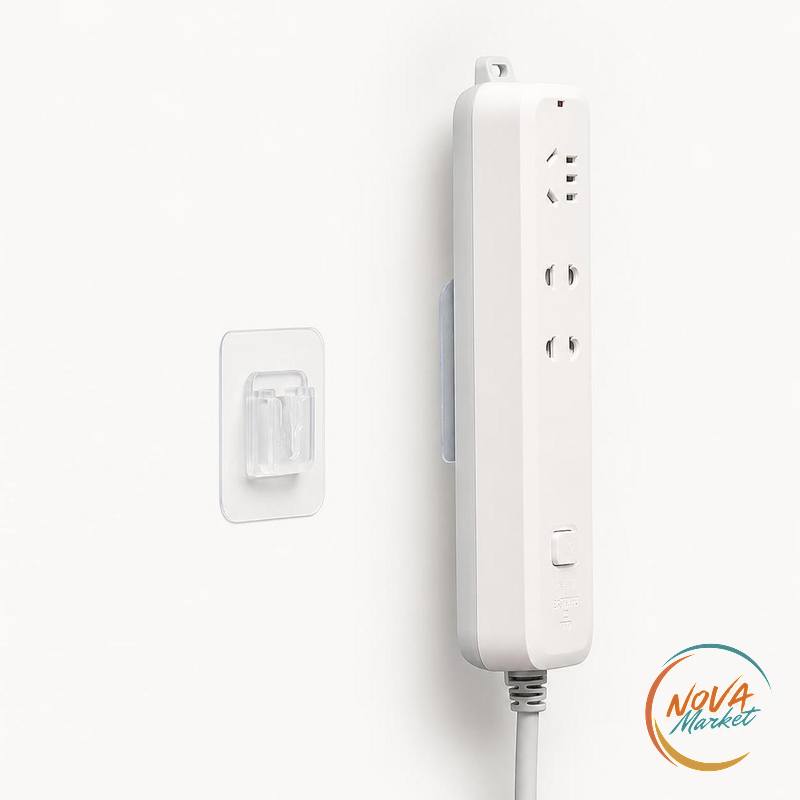 Ganci adesivi da parete trasparenti per cucina e bagno