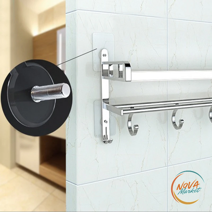 Ganci adesivi da parete trasparenti per cucina e bagno