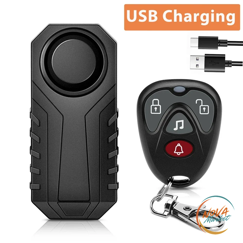 Allarme Antifurto Bici e Moto 113 dB con Telecomando