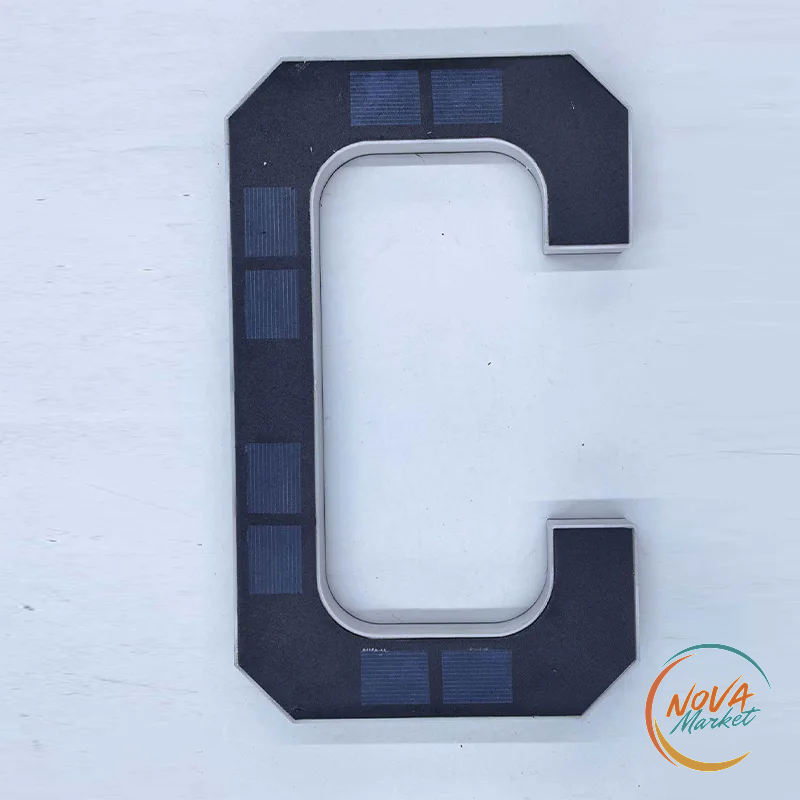 Numero civico solare LED da esterno 12 cm impermeabile