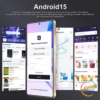 Smartphone 5G 7,3" Android 15 con Batteria 7800 mAh