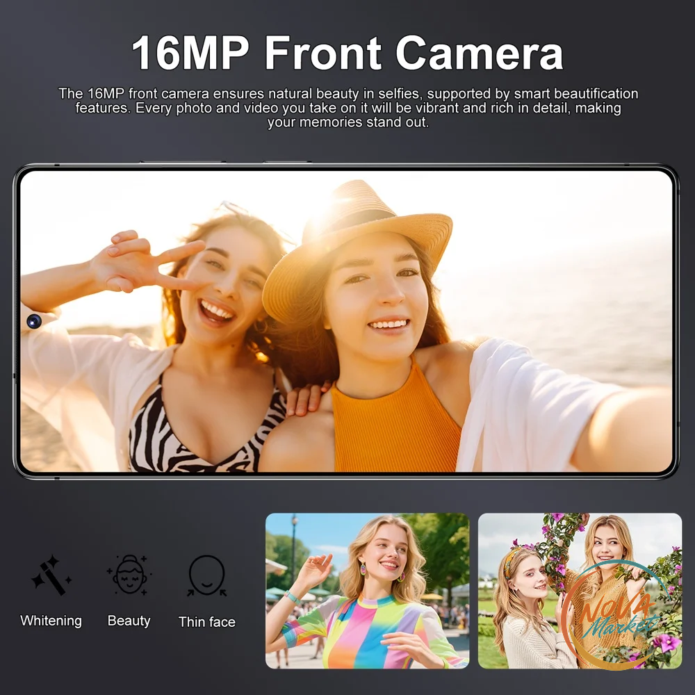 Smartphone 5G 7,3" Android 15 con Batteria 7800 mAh