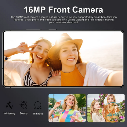Smartphone 5G 7,3" Android 15 con Batteria 7800 mAh