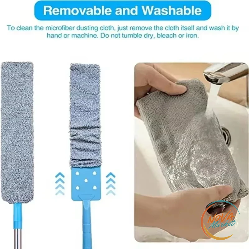Mop per pavimenti con manico lungo e staccabile