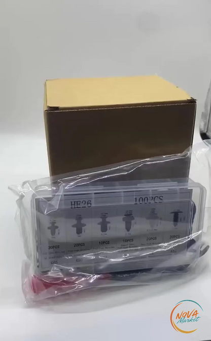 Kit clip e rivetti auto con utensili per pannelli e paraurti