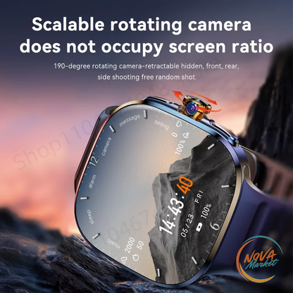 Smartwatch 5G AMOLED 2,4" con fotocamera rotante