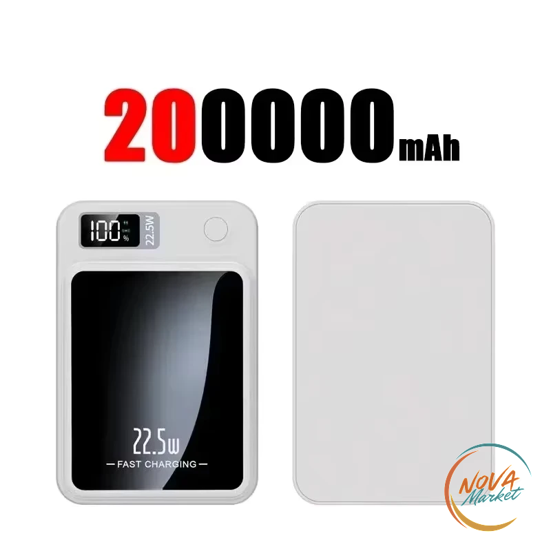 Power bank magnetico 22,5 W con display LED