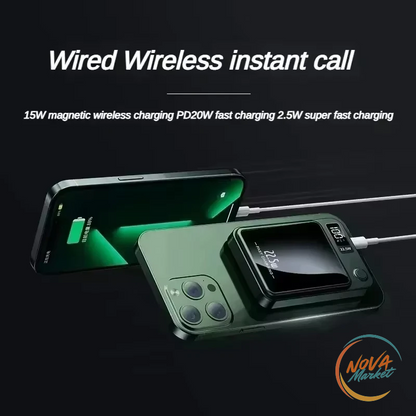 Power bank magnetico 22,5 W con display LED