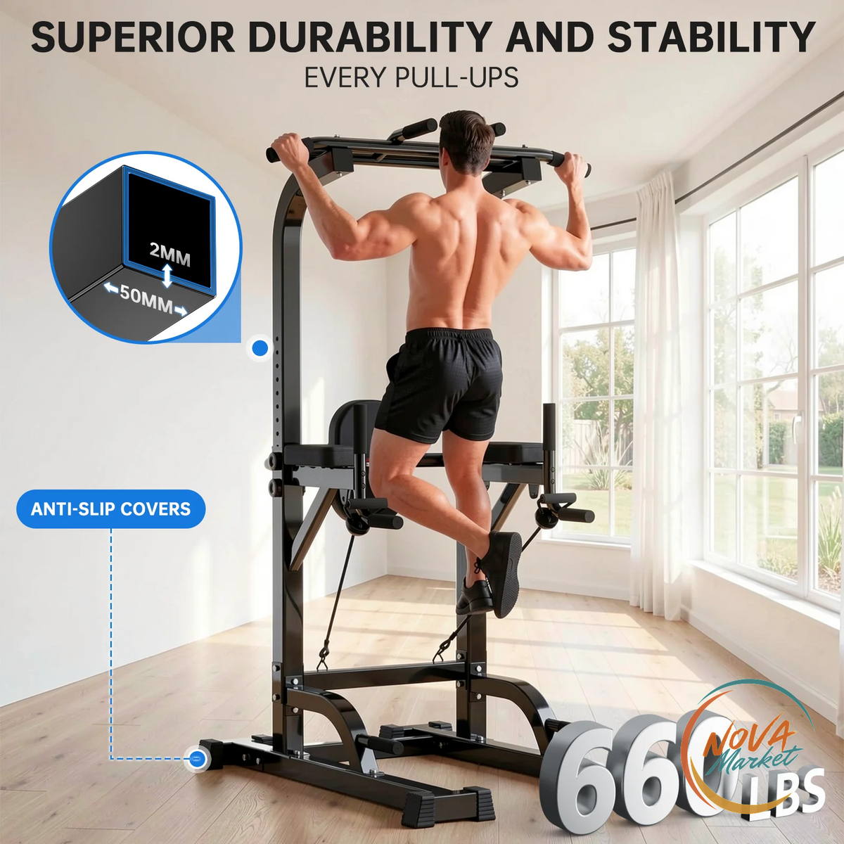 Torre Power Tower Multifunzione per Trazioni e Dip