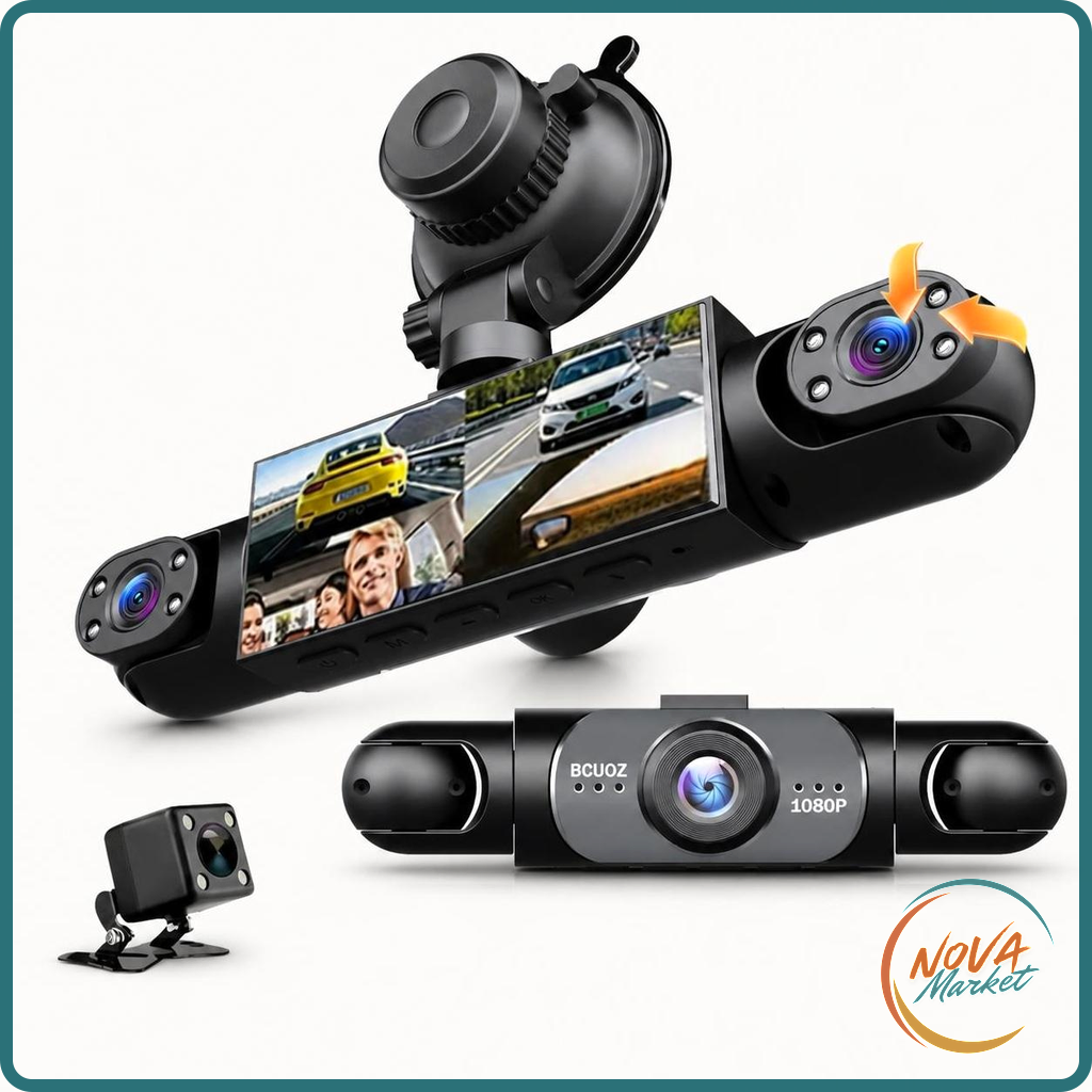 Dash Cam 4 Telecamere 1080P con Monitoraggio Parcheggio