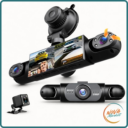 Dash Cam 4 Telecamere 1080P con Monitoraggio Parcheggio