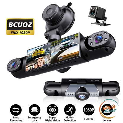 Dash Cam 4 Telecamere 1080P con Monitoraggio Parcheggio