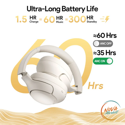 Cuffie Bluetooth 5.4 QCY H3 con ANC e 60 ore di autonomia