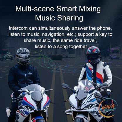 Interfono Bluetooth per Casco Moto con Musica e GPS