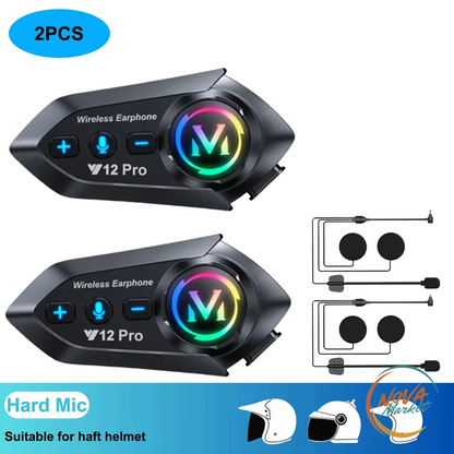 Interfono Bluetooth per Casco Moto con Musica e GPS