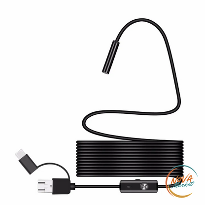 Endoscopio USB 1080P con LED e cavo flessibile