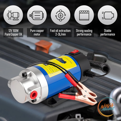Pompa trasferimento olio 12 V, estrattore elettrico portatile