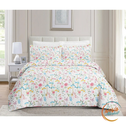 Copriletto bouti reversibile leggero con federe