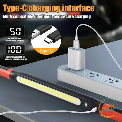 Lampada da Lavoro LED Magnetica Ricaricabile a 3 Modalità