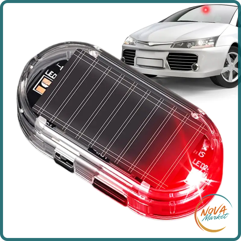 Luce Antifurto Solare per Auto con LED Lampeggiante