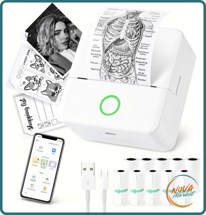 Mini stampante termica Bluetooth per foto ed etichette