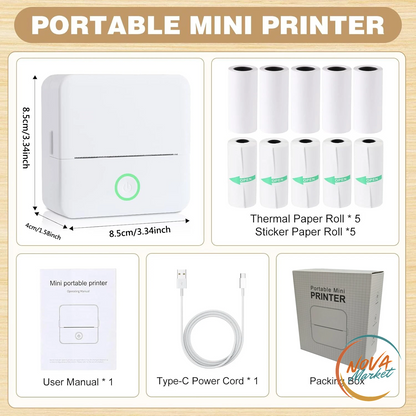 Mini stampante termica Bluetooth per foto ed etichette