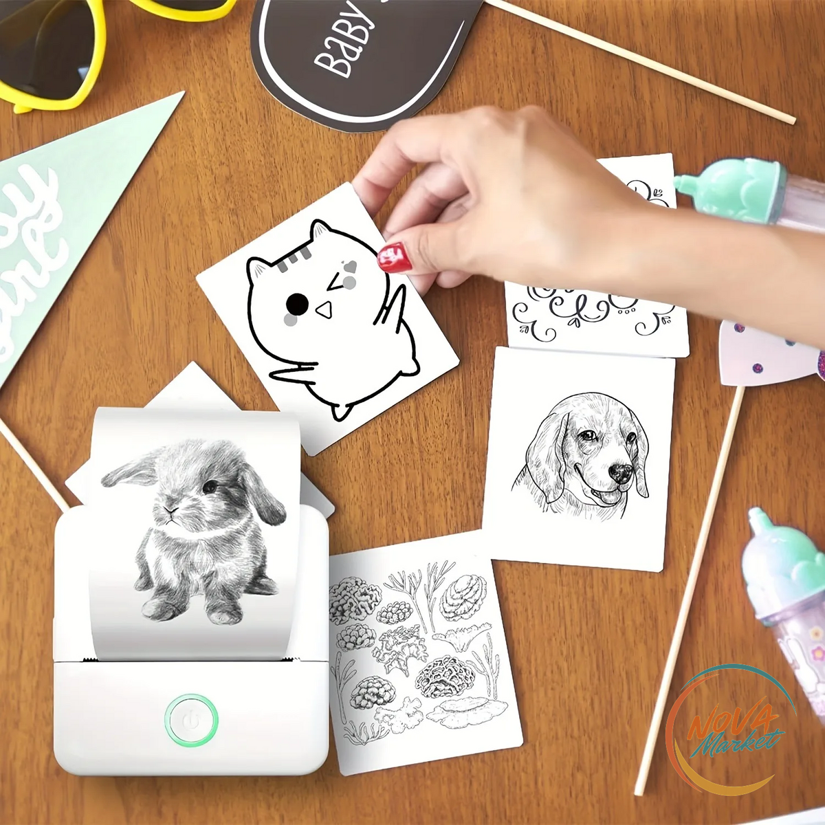 Mini stampante termica Bluetooth per foto ed etichette