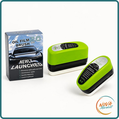 Pulitore Vetri Auto con Spazzola Antipellicola Oleosa