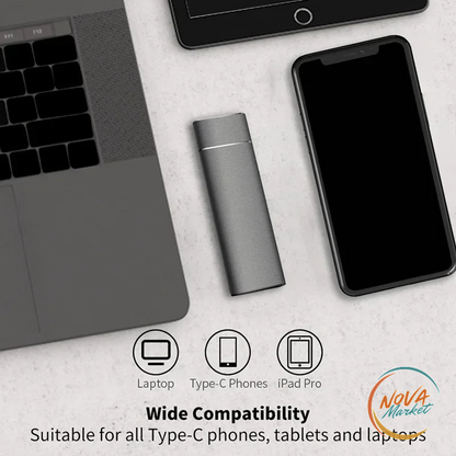 SSD portatile USB 3.0 ad alta velocità, compatto e versatile