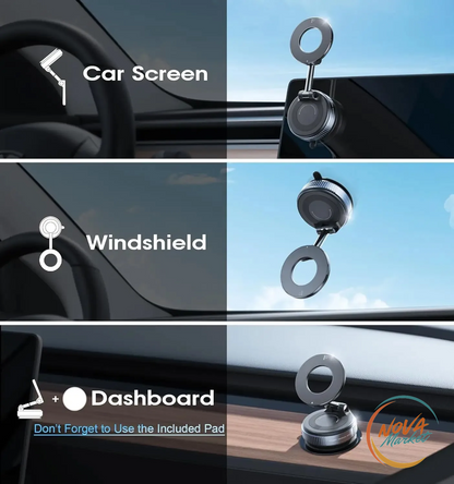 Supporto Magnetico Auto MagSafe con Ventosa Girevole 360°