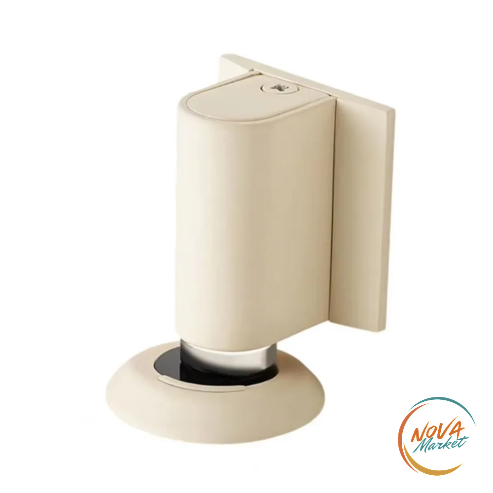 Fermaporta magnetico antivento in lega di zinco