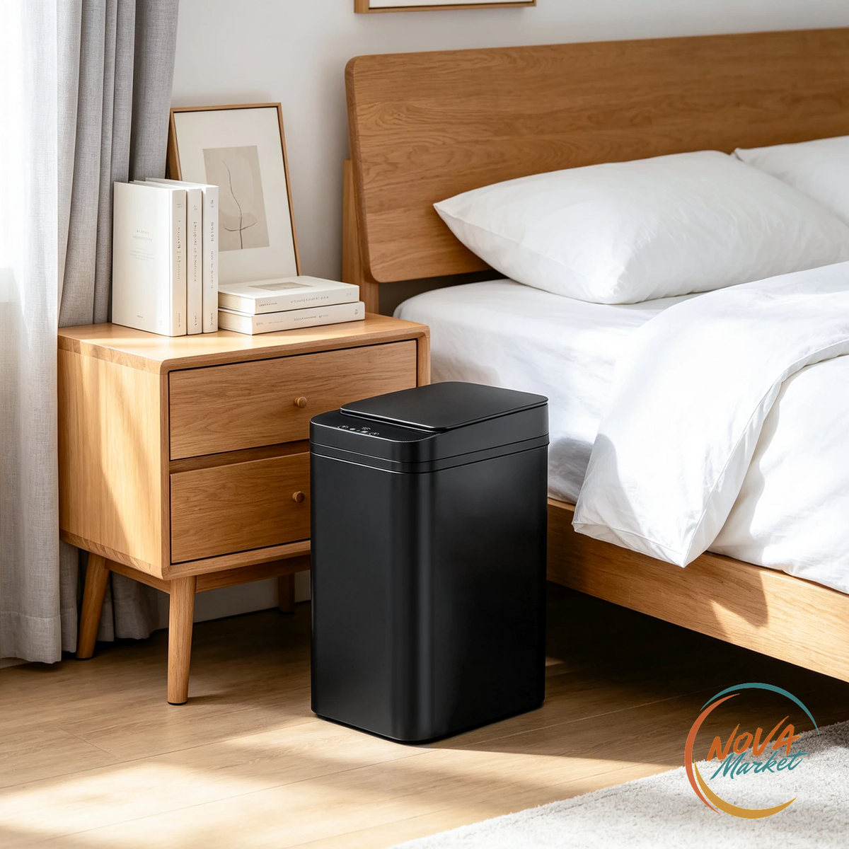 Cestino Automatico 12L con Sensore, Senza Contatto