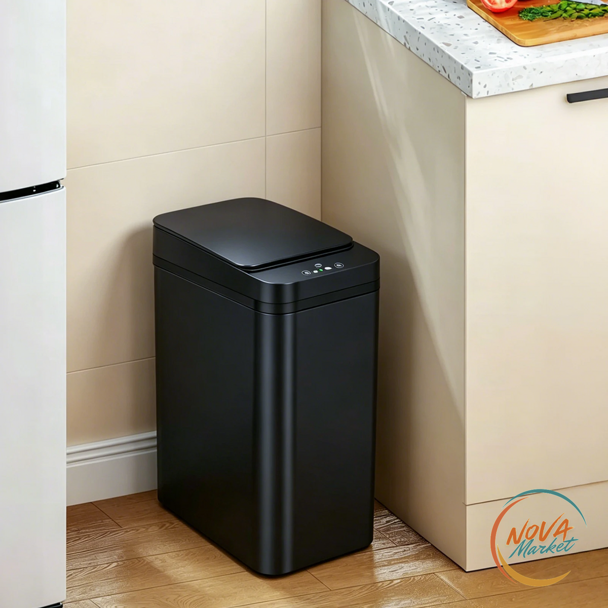 Cestino Automatico 12L con Sensore, Senza Contatto