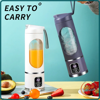 Frullatore portatile ricaricabile 450 ml, 10 lame