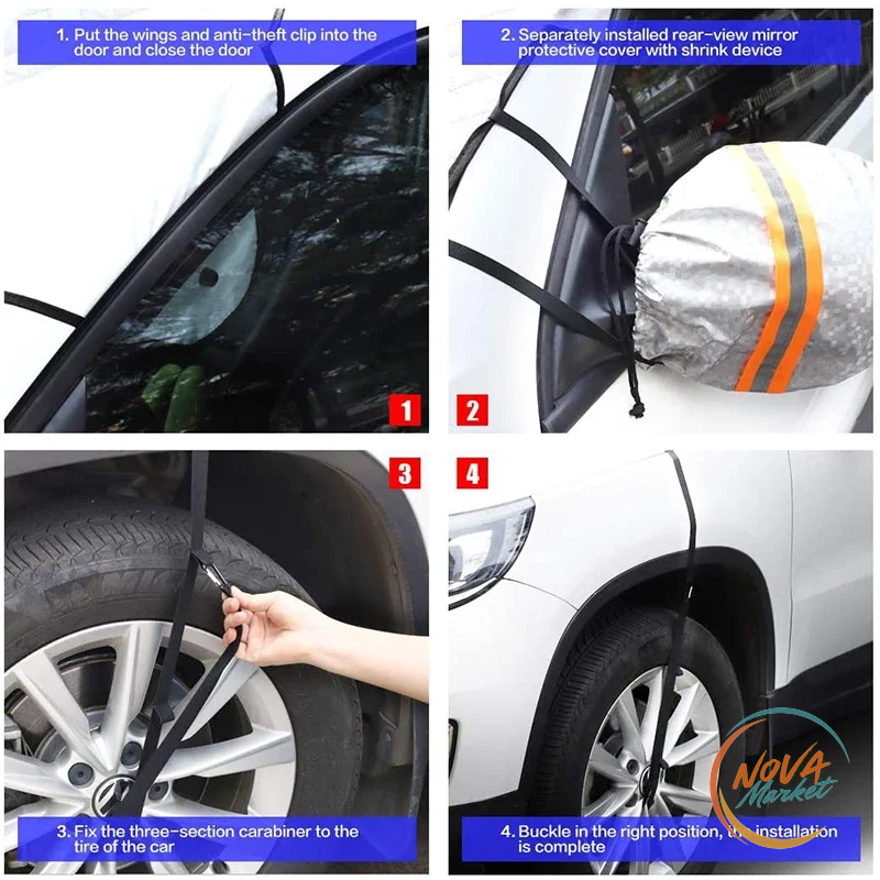 Parasole Parabrezza Auto Magnetico Anti-Gelo e Impermeabile